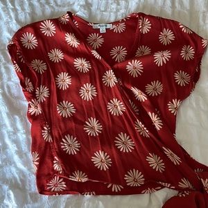 Madewell Floral Wrap Top